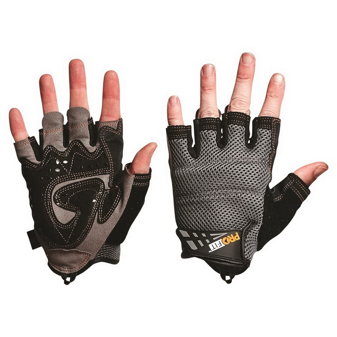 Profit Mechanics Range Fingerless Glove XL Grey/Black Profit Mechanics Range Fingerless Glove XL Grey/Black
