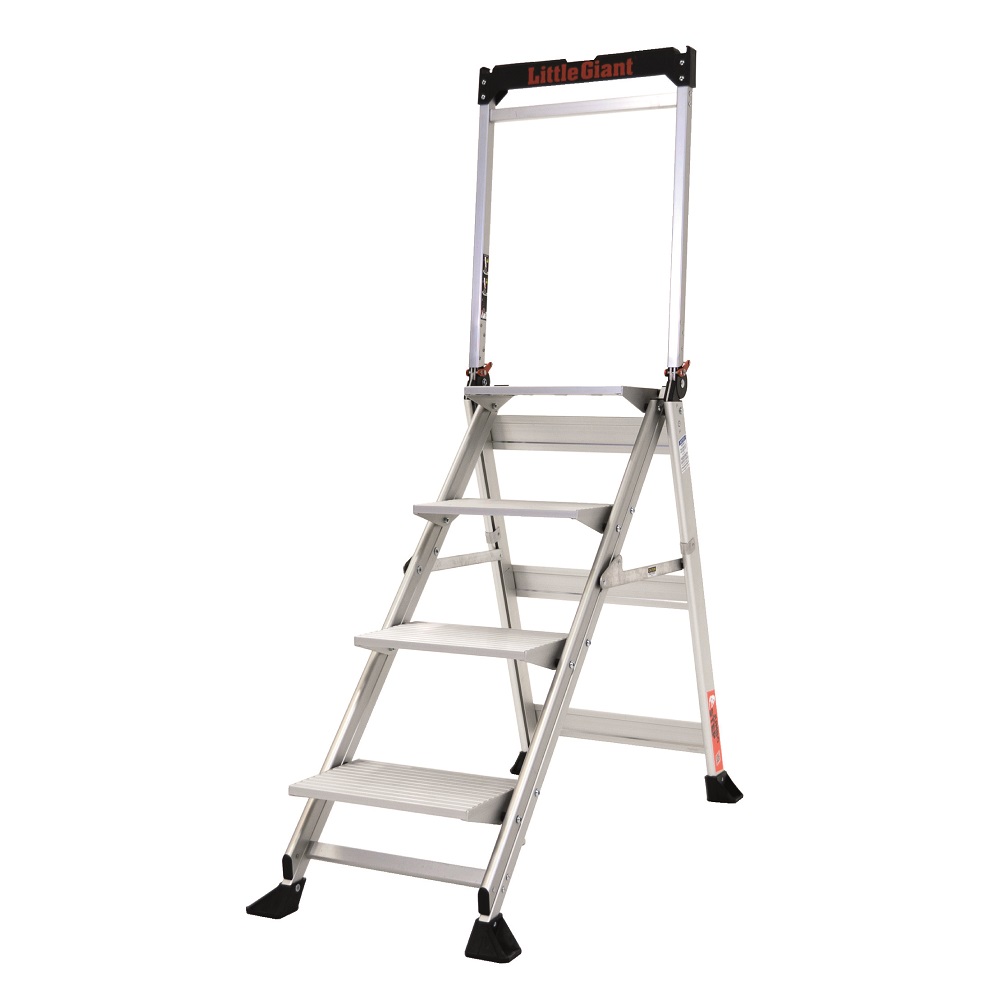 Jumbo Step 4 Step Aluminium Step Ladder 150kg LJS4 Jumbo Step 4 Step Aluminium Step Ladder 150kg LJS4