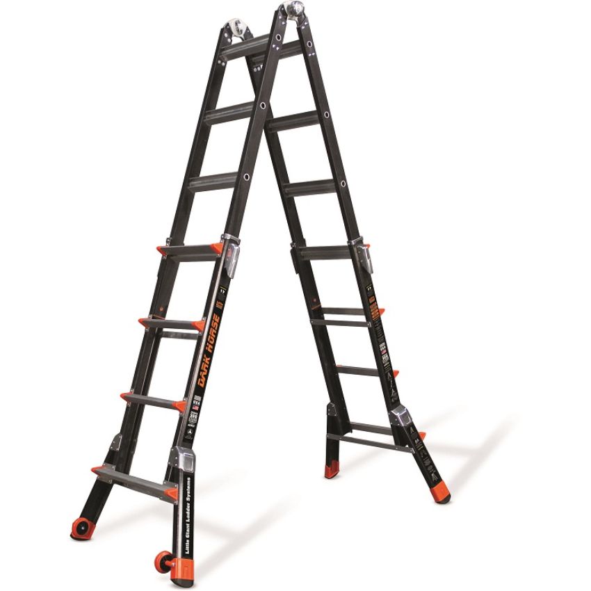 Dark Horse 4 - 14 Step (M17) Fibreglass Multi-Ladder 150kg LDH4 ...