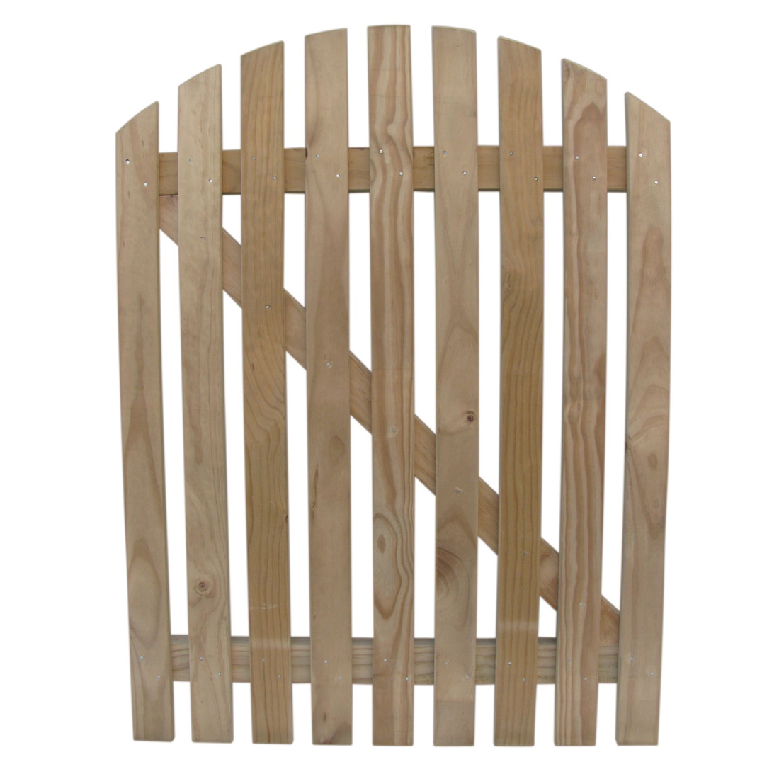 Radiata Round Picket Wooden Gate H3.2 Treated 1200 x 900mm Radiata Round Picket Wooden Gate H3.2 Treated 1200 x 900mm