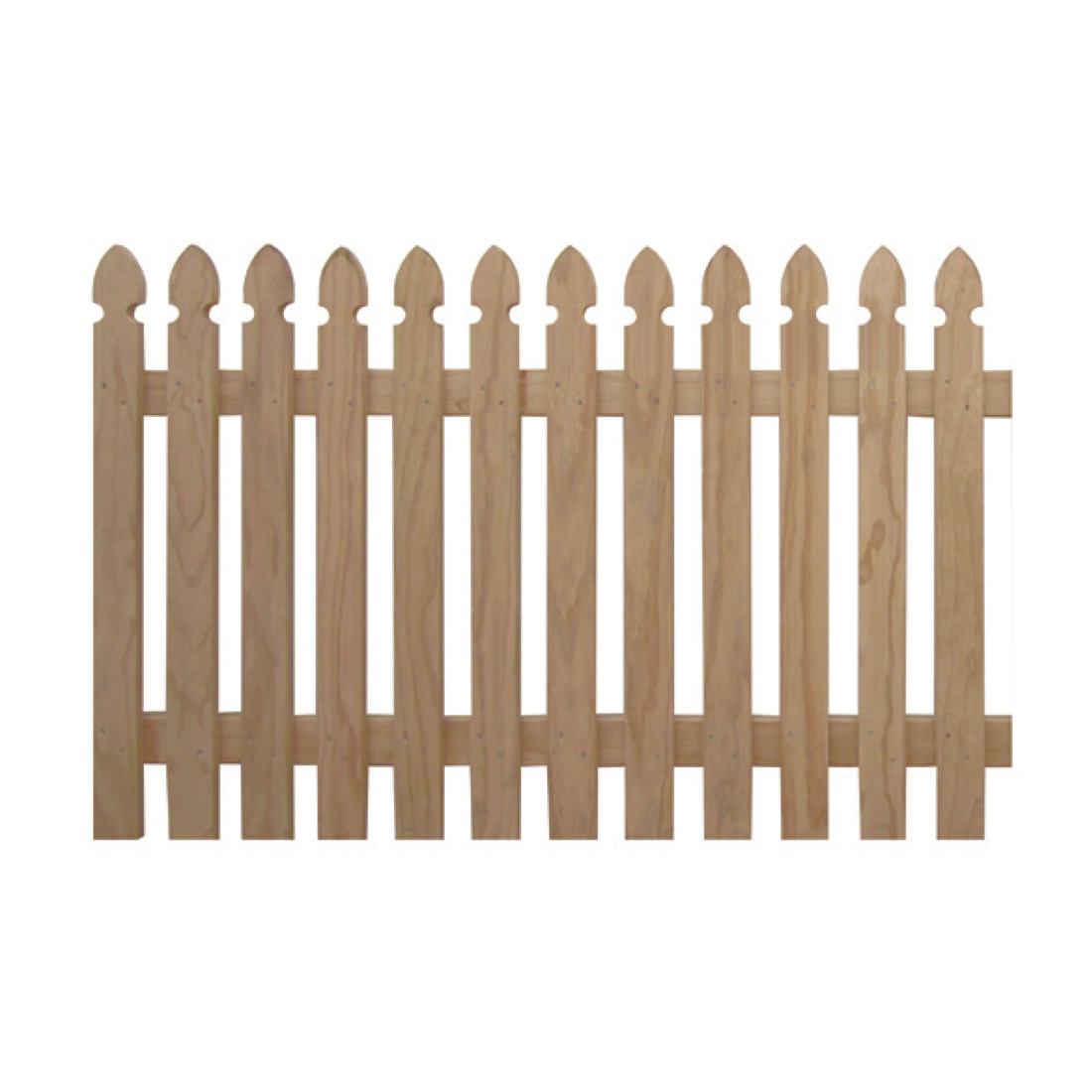 Radiata Gothic Picket Panel H3.2 Treated 1200 x 900mm Radiata Gothic Picket Panel H3.2 Treated 1200 x 900mm