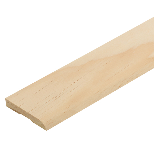 Radiata Clear Grade Bullnose Architrave Untreated 85 x 18mm Radiata Clear Grade Bullnose Architrave Untreated 85 x 18mm