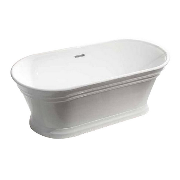 York Freestanding Bathtub 1700 x 790 x 600mm White York Freestanding Bathtub 1700 x 790 x 600mm White