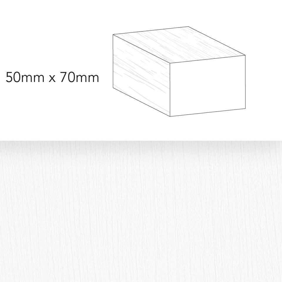 Snowfall Pre-Finished Decorative Batten 50 x 70mm x 3.6m Snowfall Pre-Finished Decorative Batten 50 x 70mm x 3.6m