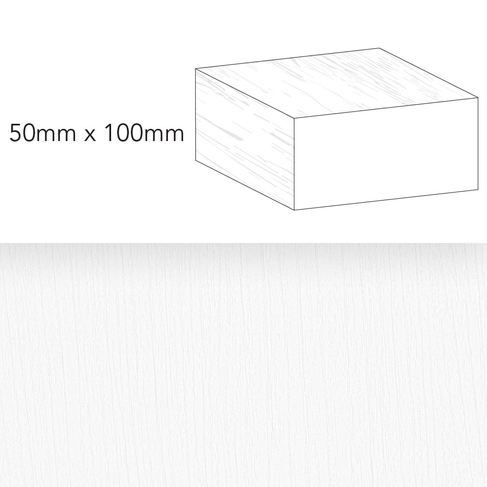 Snowfall Pre-Finished Decorative Batten 50 x 100mm x 3.6m Snowfall Pre-Finished Decorative Batten 50 x 100mm x 3.6m