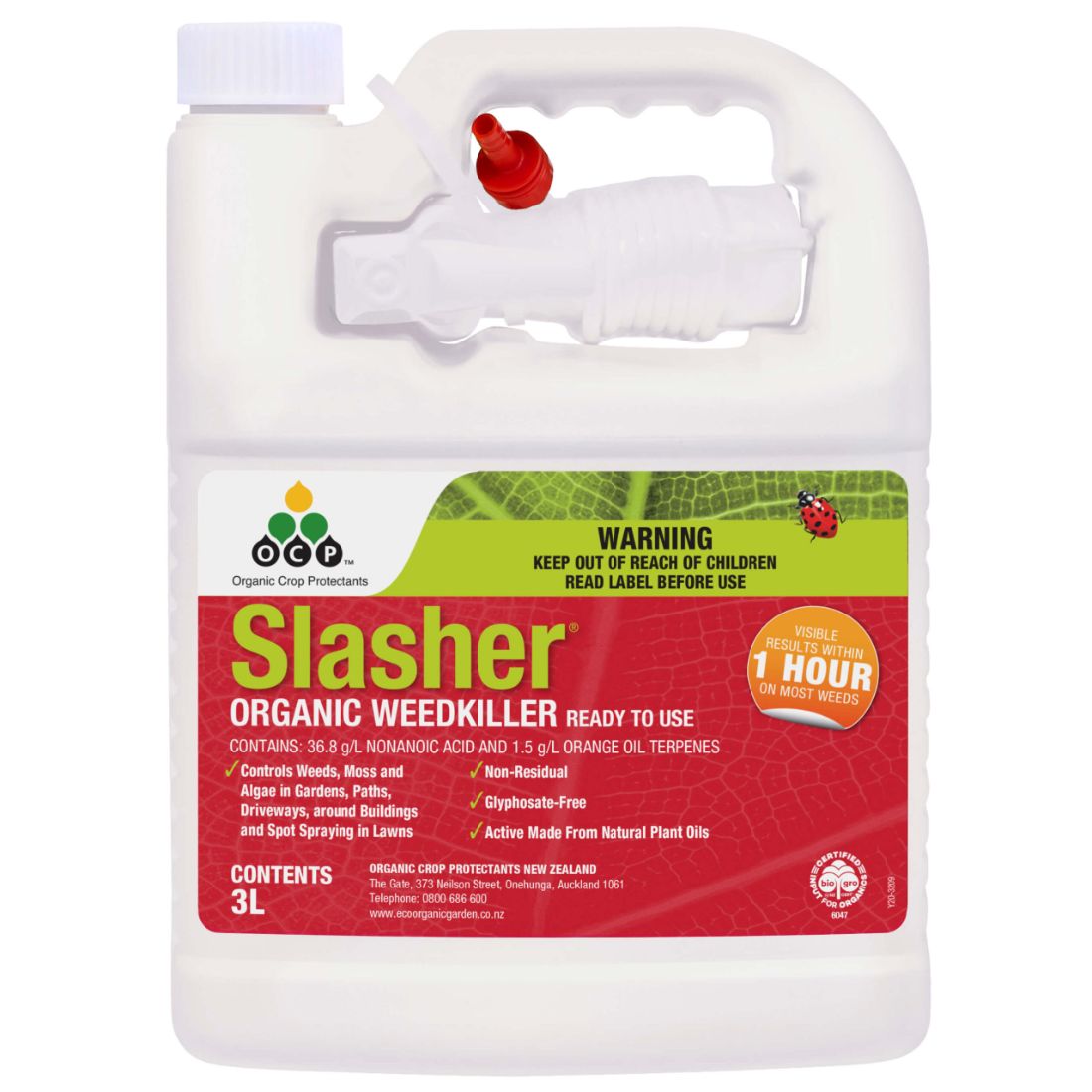 Yates Slasher Organic Weedkiller Concentrate 500ml Weed Control Kings