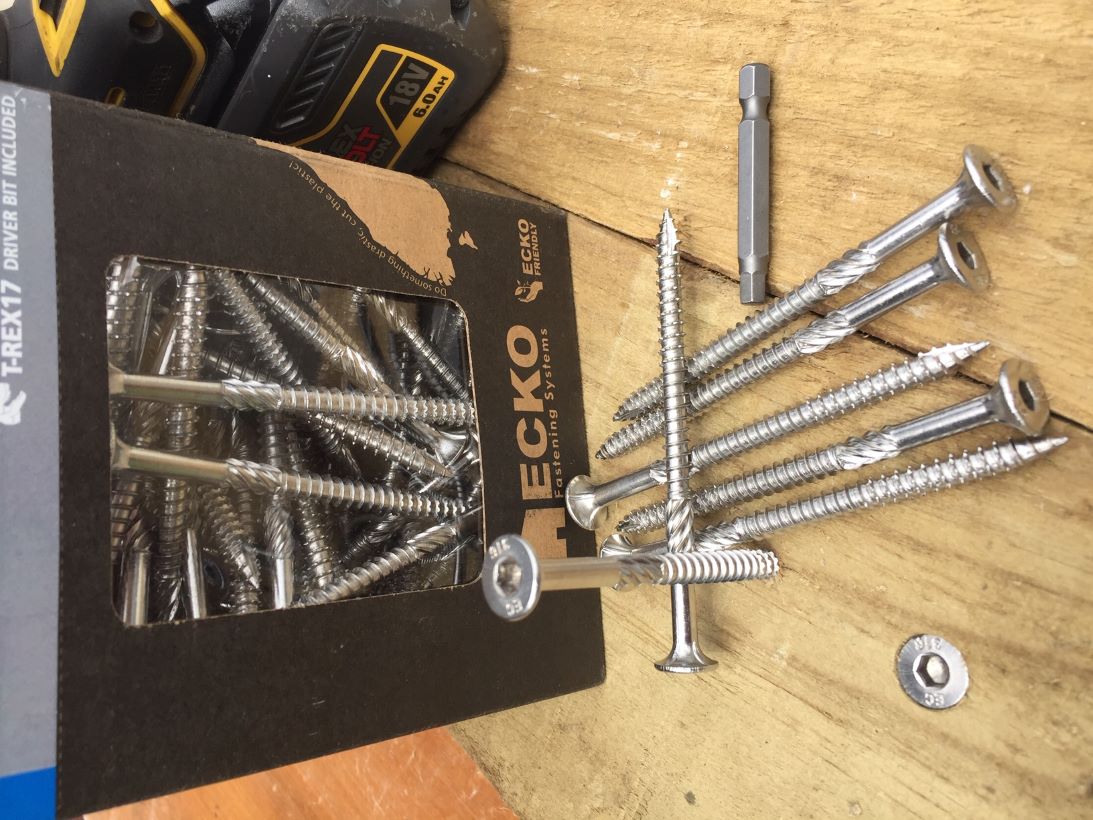 Batten Screw Stainless Steel T316 T17 14g x 125mm 100 Packet