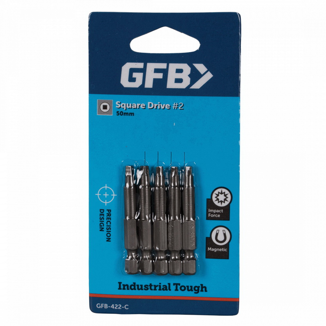No.2 Robertson 100mm Power Bit 5 pack No.2 Robertson 100mm Power Bit 5 pack