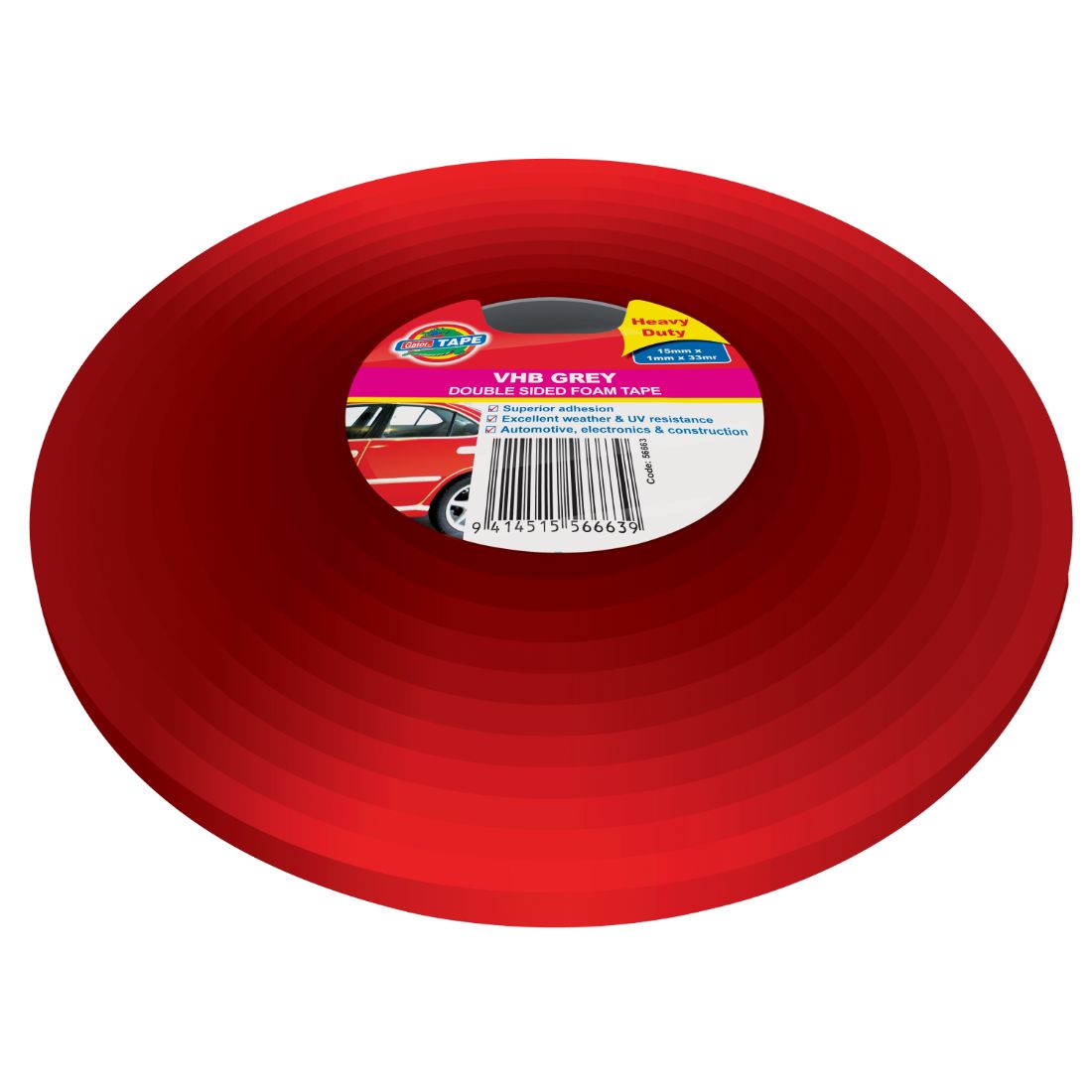 VHB Double Sided Foam Tape Grey 15 x 1mm x 33m VHB Double Sided Foam Tape Grey 15 x 1mm x 33m