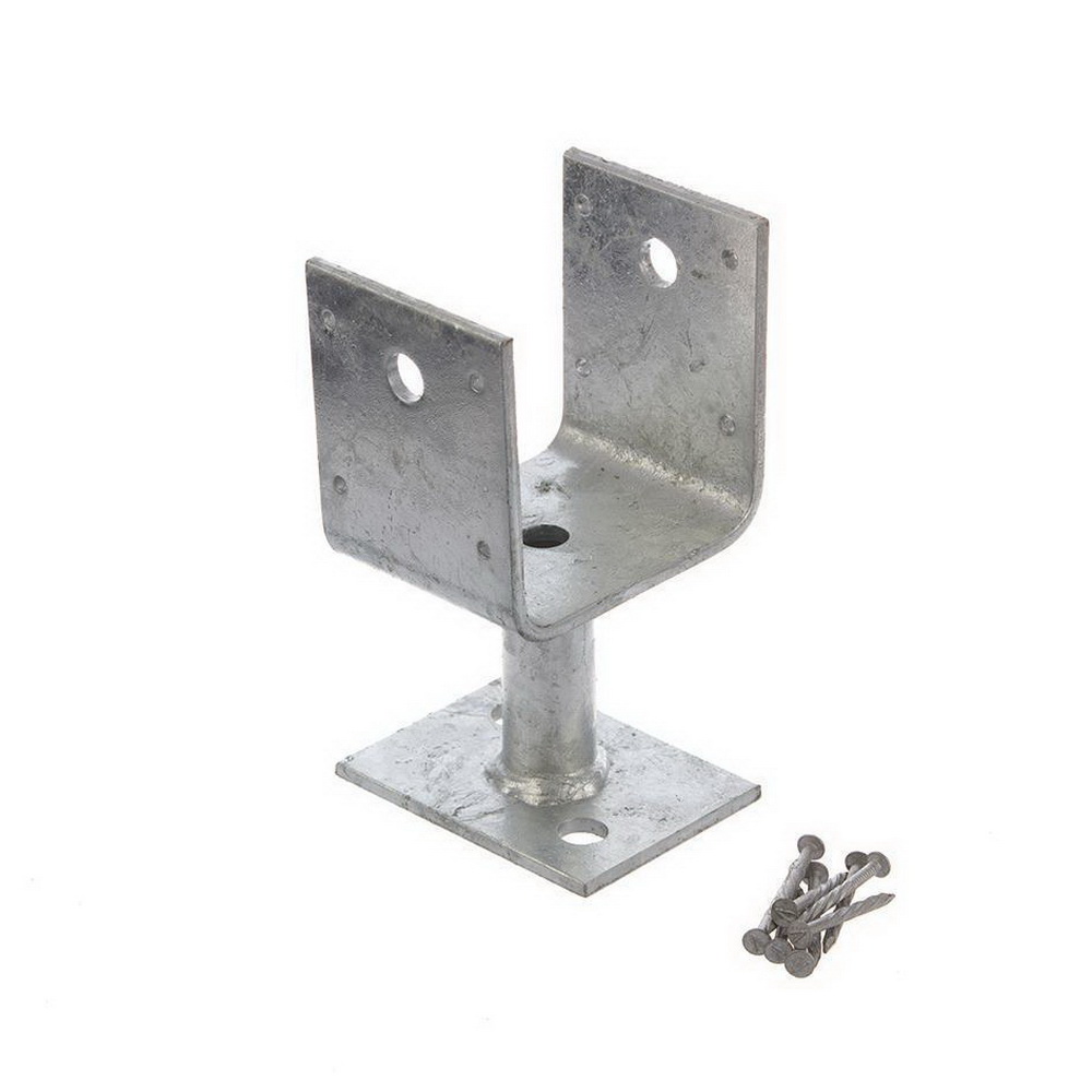 Galvanised Post and Bearer Bracket B12 Galvanised Post and Bearer Bracket B12