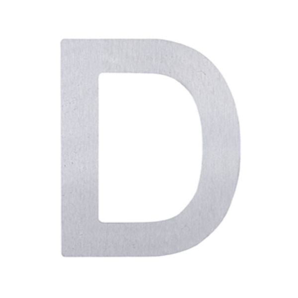 Adhesive Letter D Stainless Steel 75mm | PlaceMakers NZ