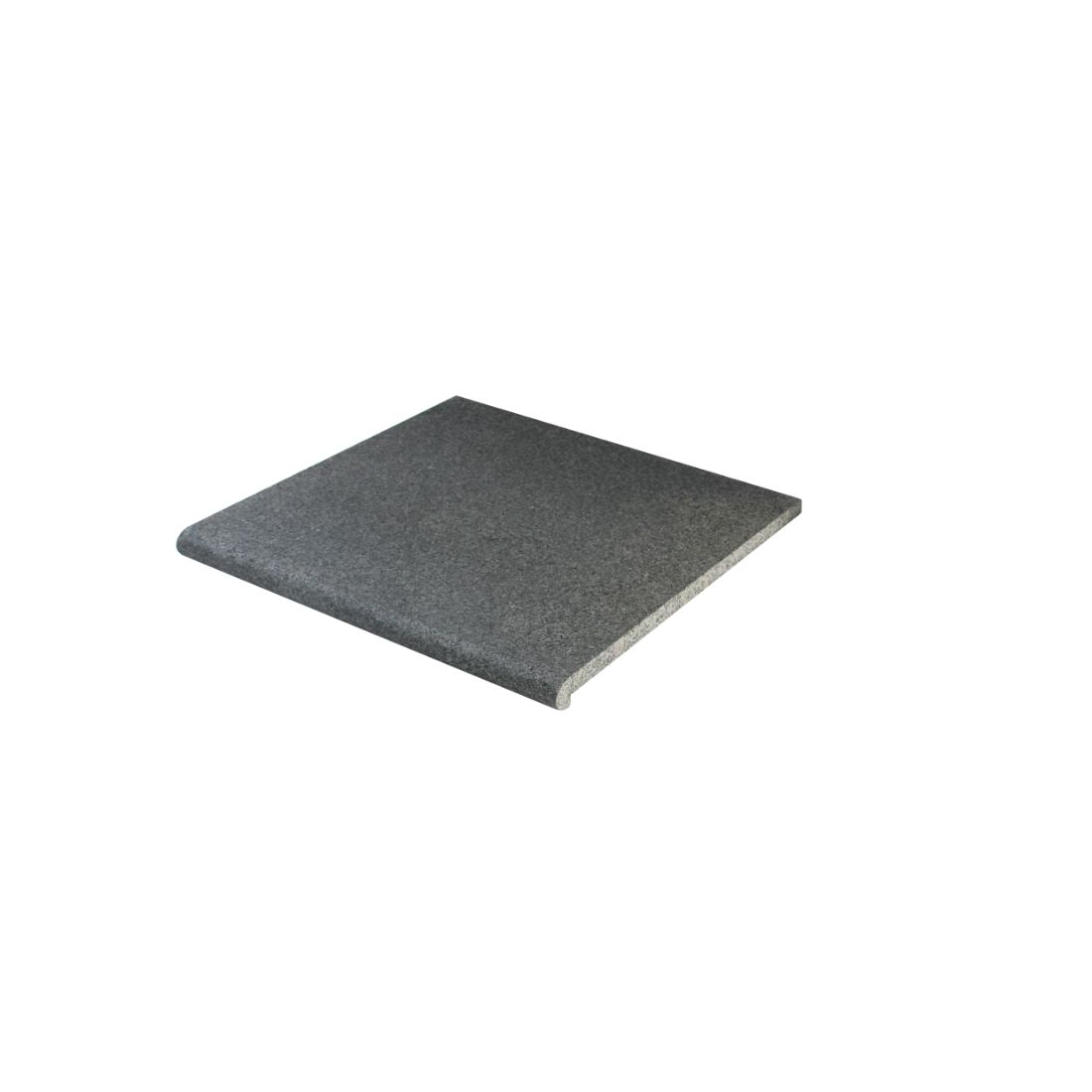 Natural Granite Bullnose Paver Flamed Black 600 x 600mm Natural Granite Bullnose Paver Flamed Black 600 x 600mm