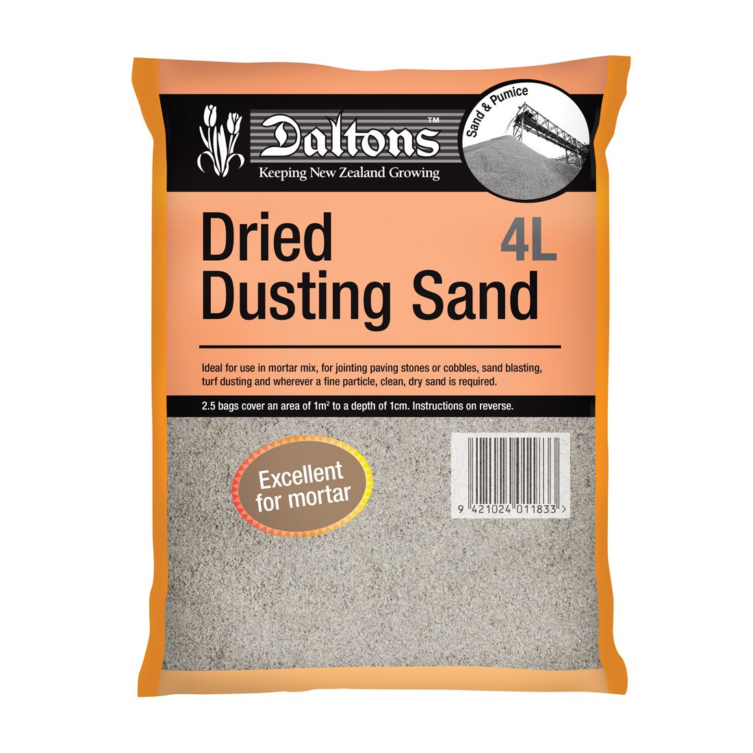 Dried Dusting Sand 4L Bag Dried Dusting Sand 4L Bag