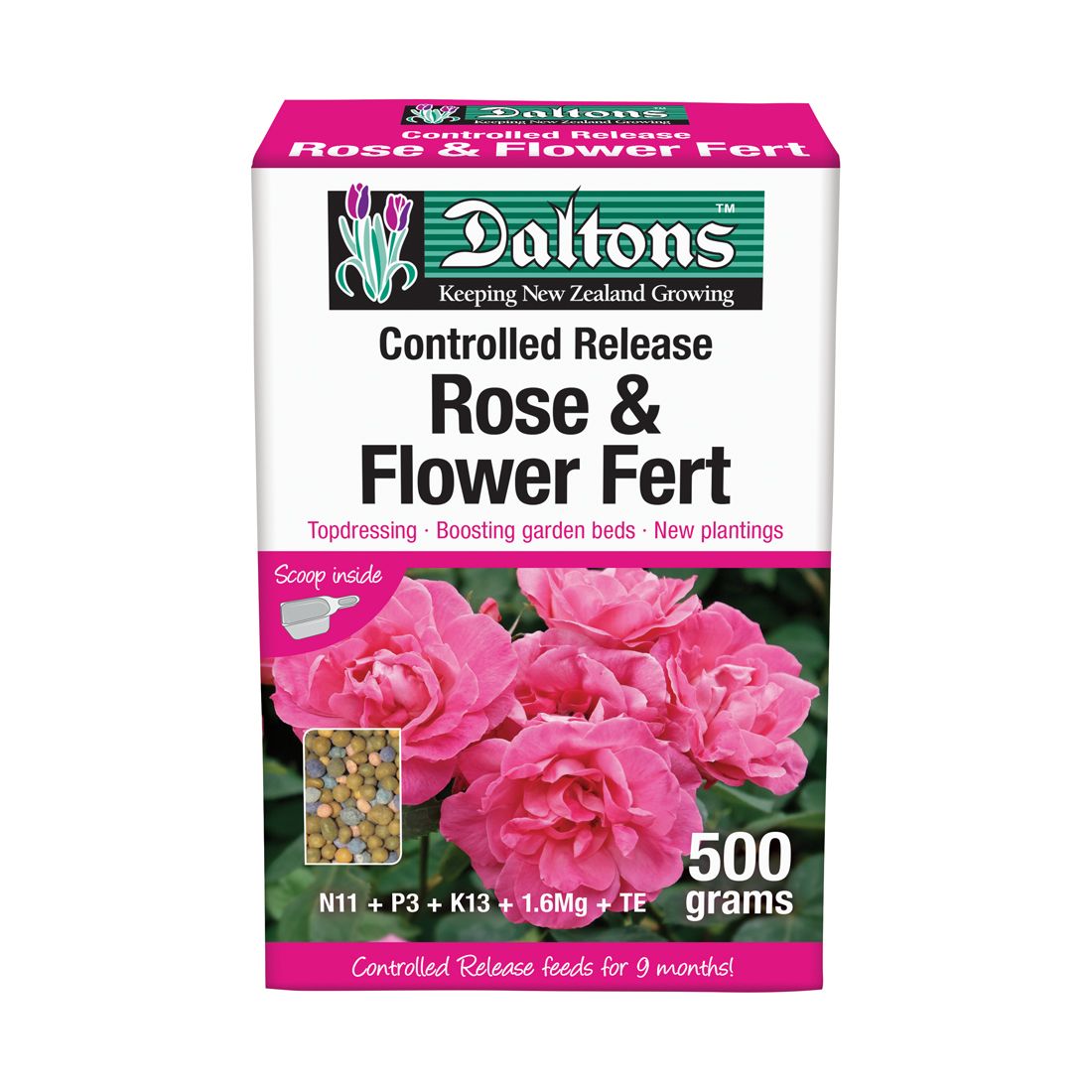Rose & Flower Fertilizer Controlled Release 500g Box Rose & Flower Fertilizer Controlled Release 500g Box