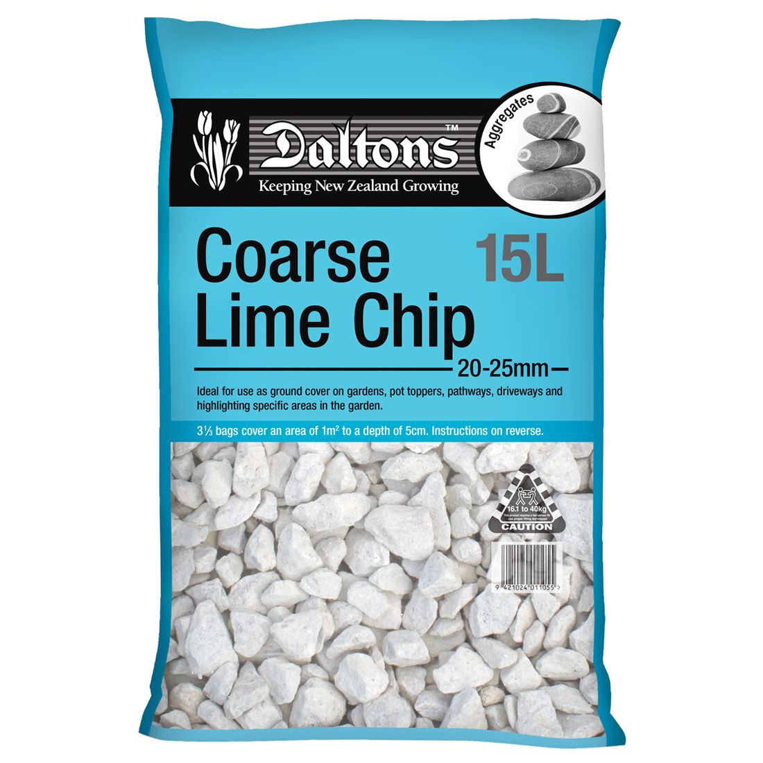 Coarse Lime Chip 15L Bag Coarse Lime Chip 15L Bag
