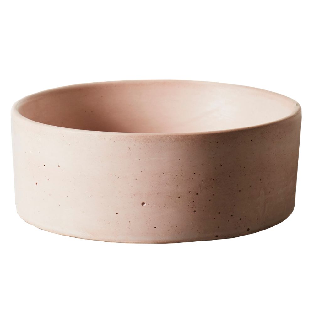 Rhythm Concrete Vessel Basin 405mm Blush Pink RO40.PI Rhythm Concrete Vessel Basin 405mm Blush Pink RO40.PI