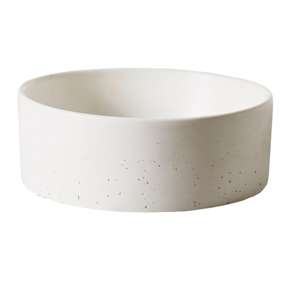 Rhythm Concrete Vessel Basin 405mm Chalk White RO40.WH Rhythm Concrete Vessel Basin 405mm Chalk White RO40.WH