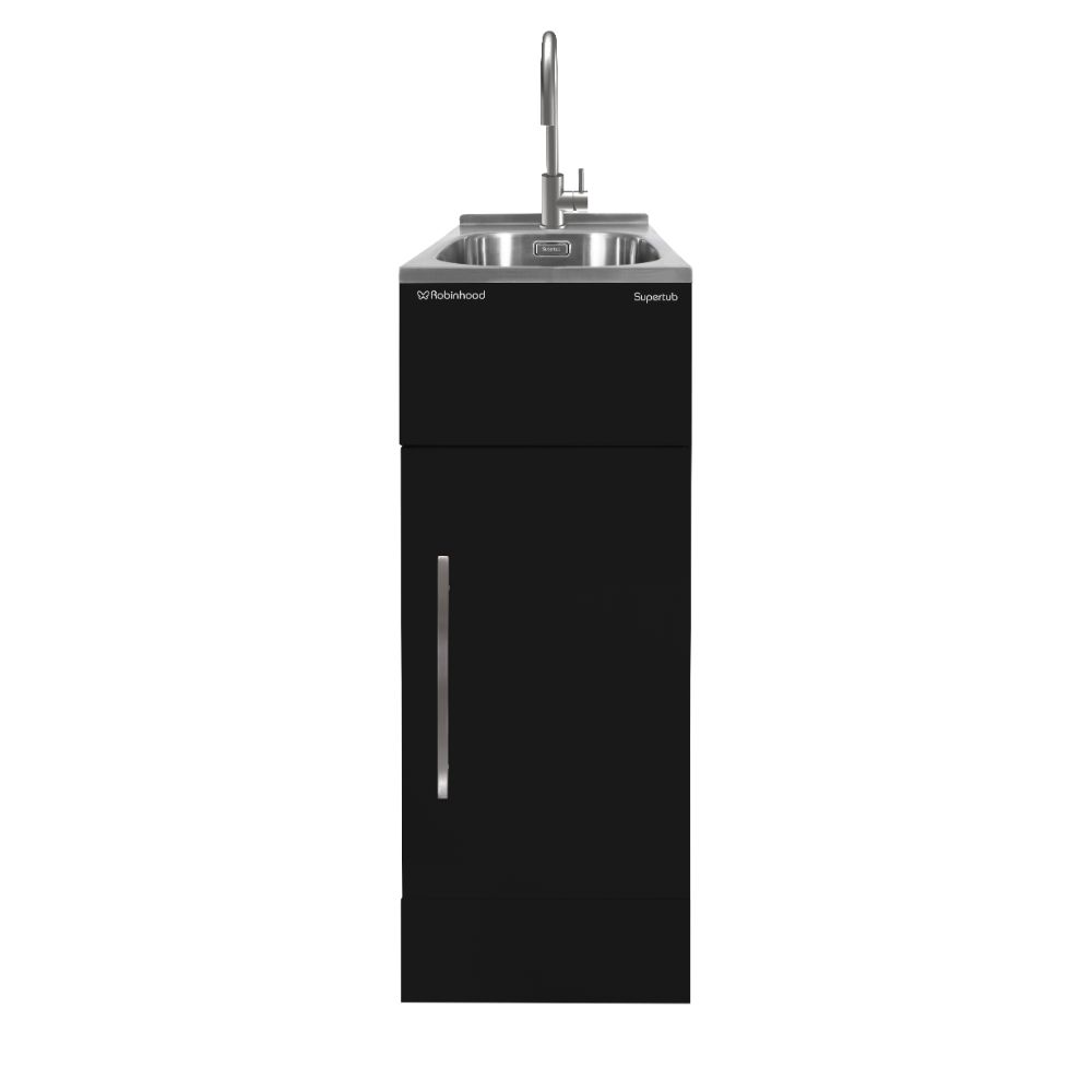 Supertub Series III Slim Size 1 Door Frosted Black Stainless Steel Gooseneck Tap STSLIMTAP3B Supertub Series III Slim Size 1 Door Frosted Black Stainless Steel Gooseneck Tap STSLIMTAP3B