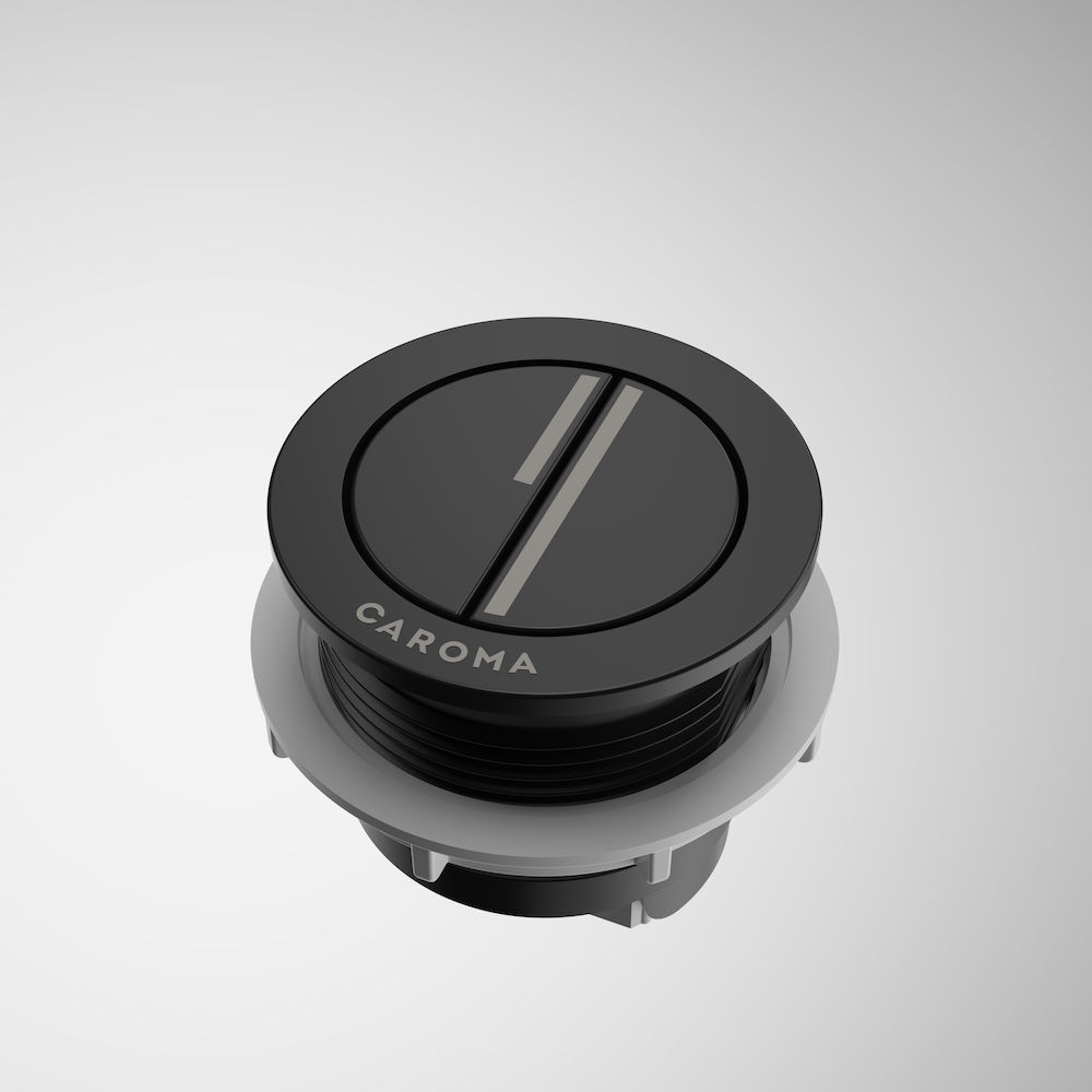 Luna Bezel Button Round 'Sm/Fl' Black 415028BL Luna Bezel Button Round 'Sm/Fl' Black 415028BL