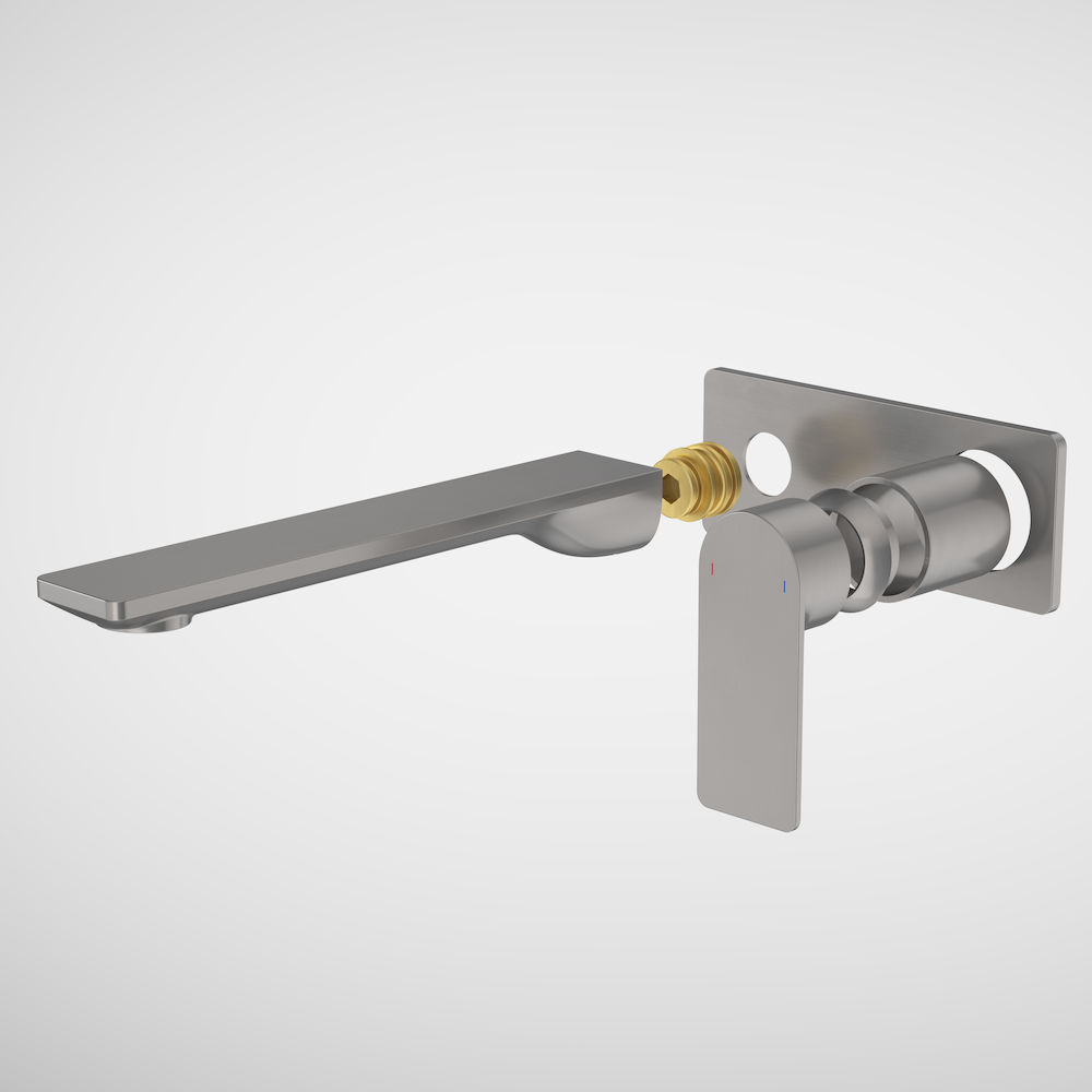 Urbane II 220mm Wall Basin/Bath Trim Kit Rectangular Cover Plate Gunmetal 99646GM6A Urbane II 220mm Wall Basin/Bath Trim Kit Rectangular Cover Plate Gunmetal 99646GM6A