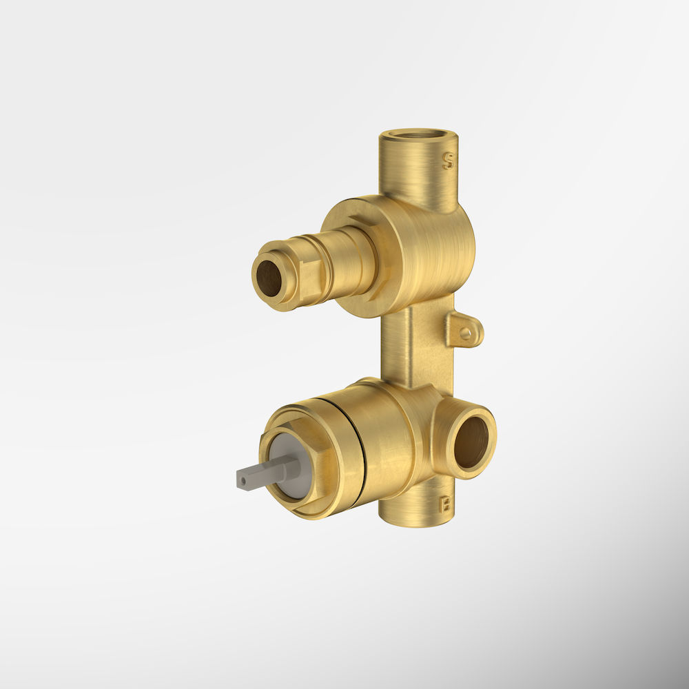 Universal Bath/Shower Mixer With Diverter Inwall Body Brass 99659 ...