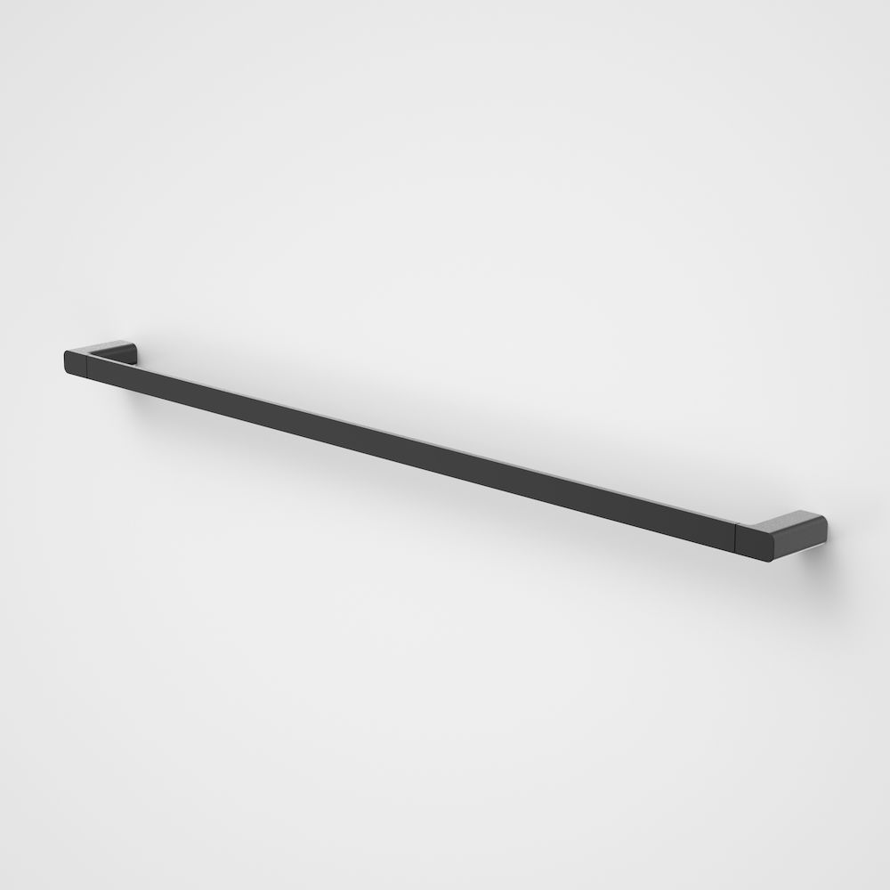 Luna Single Towel Rail Black 930mm 99613BL PlaceMakers NZ