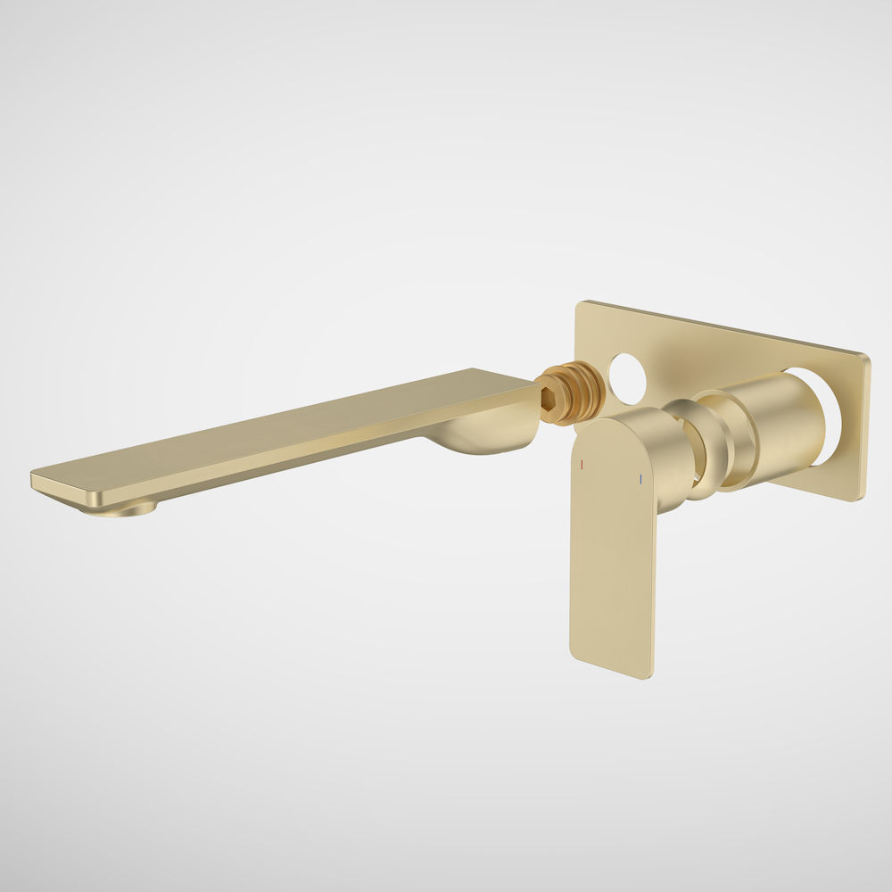 Urbane II 220mm Wall Basin Bath/Bath Trim Kit Rectangular Cover Plate Brushed Brass 99646BB6A Urbane II 220mm Wall Basin Bath/Bath Trim Kit Rectangular Cover Plate Brushed Brass 99646BB6A