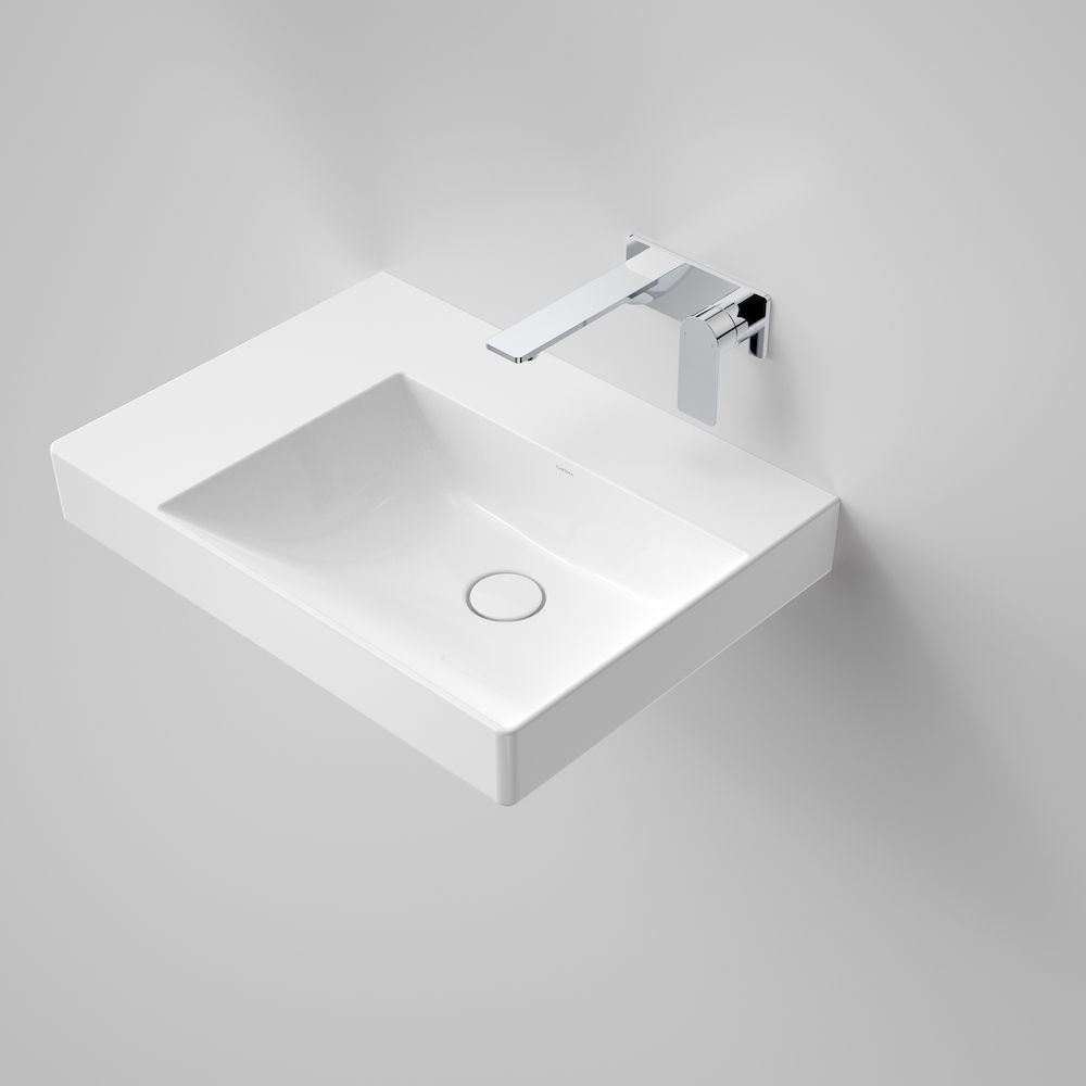 Urbane II Left Hand Shelf Wall Basin No Tap Hole 878800W Urbane II Left Hand Shelf Wall Basin No Tap Hole 878800W