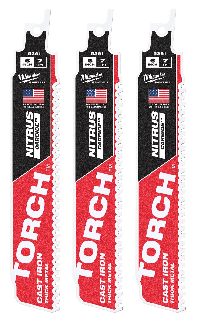 Torch with Nitrus Carbide 7TPI 150mm 3 Pack 48005361 Torch with Nitrus Carbide 7TPI 150mm 3 Pack 48005361