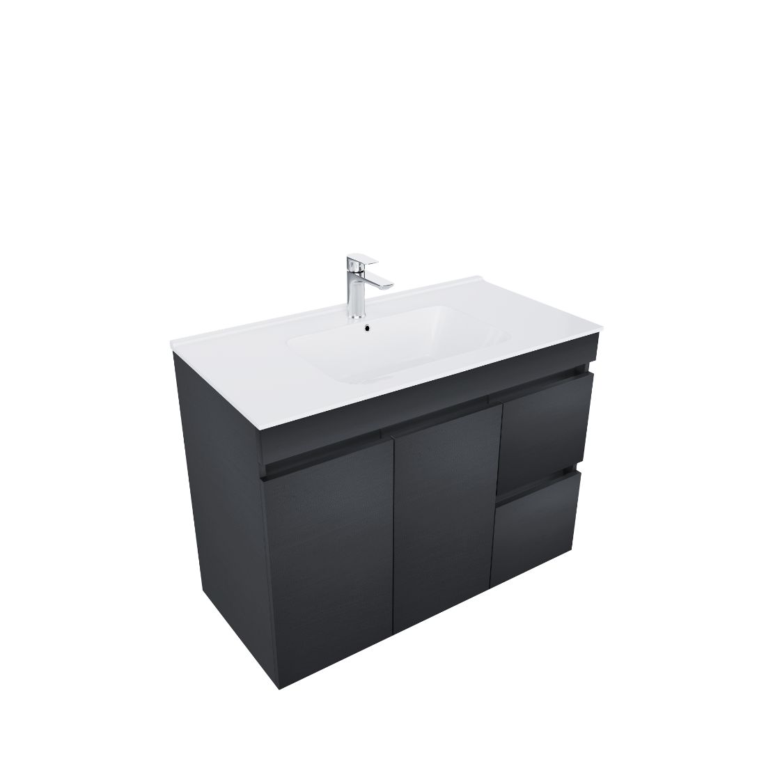 Astra Floor Standing Vanity Charred Elm 900mm 39905CE Astra Floor Standing Vanity Charred Elm 900mm 39905CE