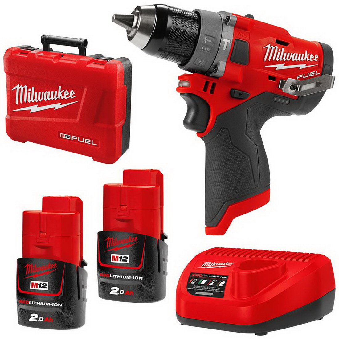 M12 FUEL Cordless Hammer Drill and Driver Combo Kit 13mm 2.0Ah M12 FUEL Cordless Hammer Drill and Driver Combo Kit 13mm 2.0Ah