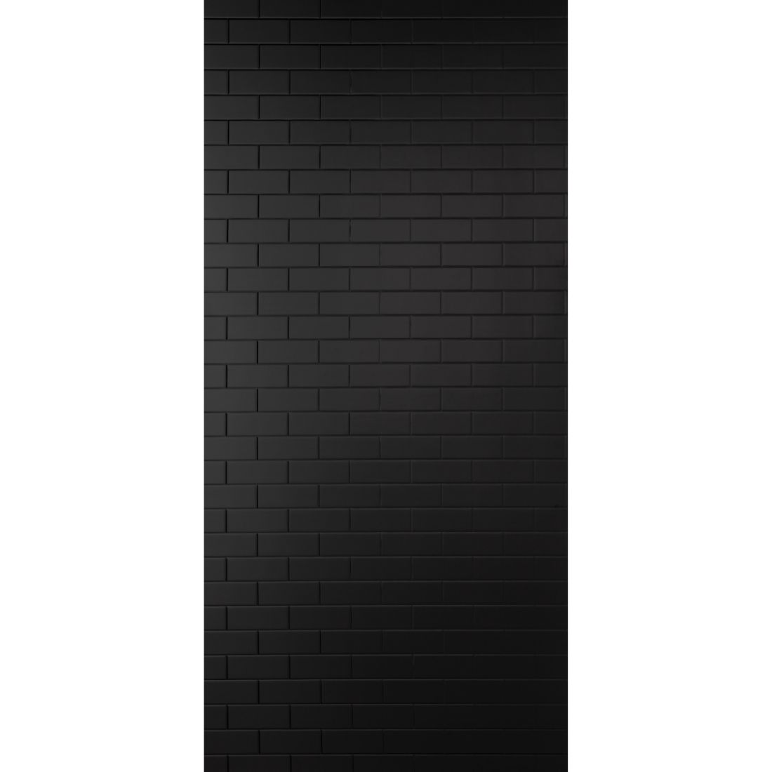 Aqua Wall Lining Panel 2400 x 1200 x 4.5mm Black Gloss Subway Tile 9591365 Aqua Wall Lining Panel 2400 x 1200 x 4.5mm Black Gloss Subway Tile 9591365