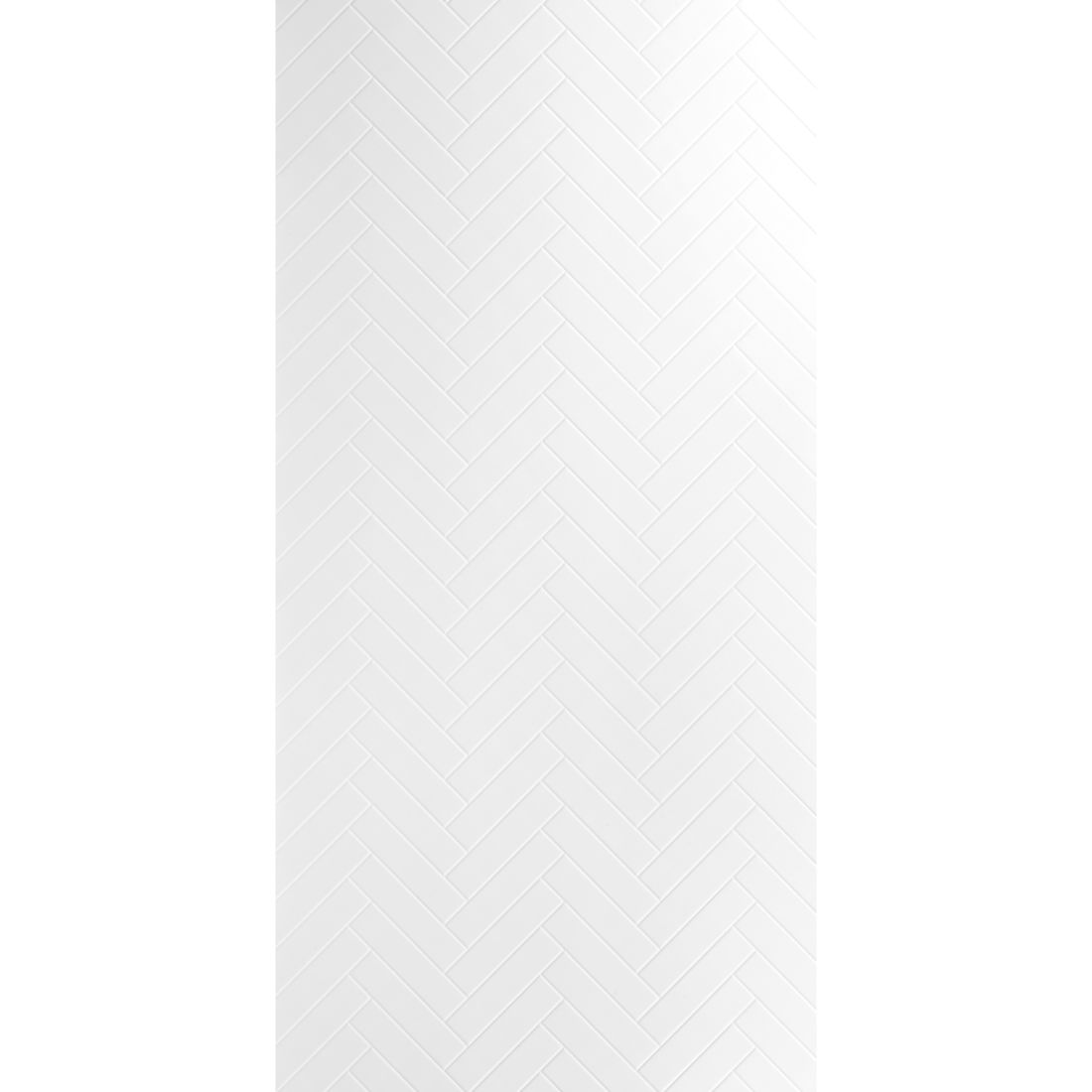 Aqua Wall Lining Panel 2400 x 1200 x 4.5mm Polar White Herringbone 9591376 Aqua Wall Lining Panel 2400 x 1200 x 4.5mm Polar White Herringbone 9591376