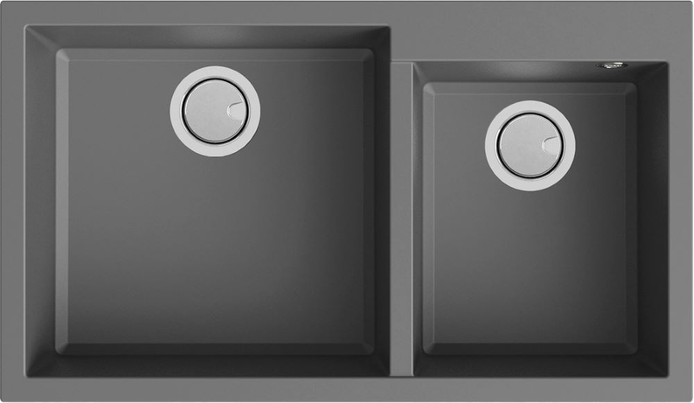 Duro Granite Bergamo Bowl and 3/4 On Right DG290RT-C Concrete Duro Granite Bergamo Bowl and 3/4 On Right DG290RT-C Concrete