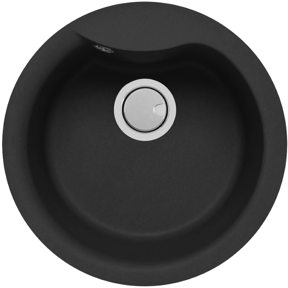 Duro Granite Ferrara Sinlge Round Bowl DG090T-B Black Duro Granite Ferrara Sinlge Round Bowl DG090T-B Black