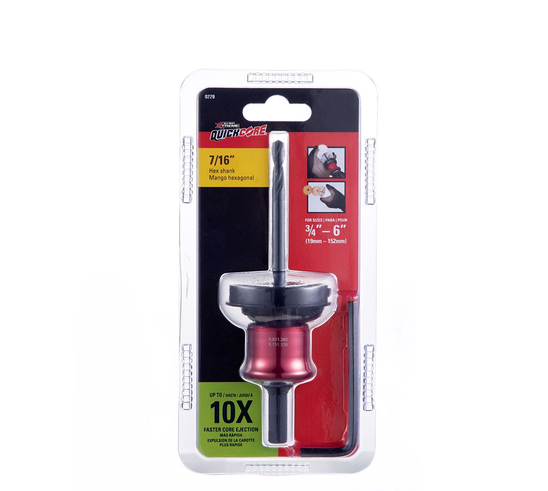 Xtreme Quick Core Mandrel Assembly 7/16 inch Shank BLXQC0229 Xtreme Quick Core Mandrel Assembly 7/16 inch Shank BLXQC0229