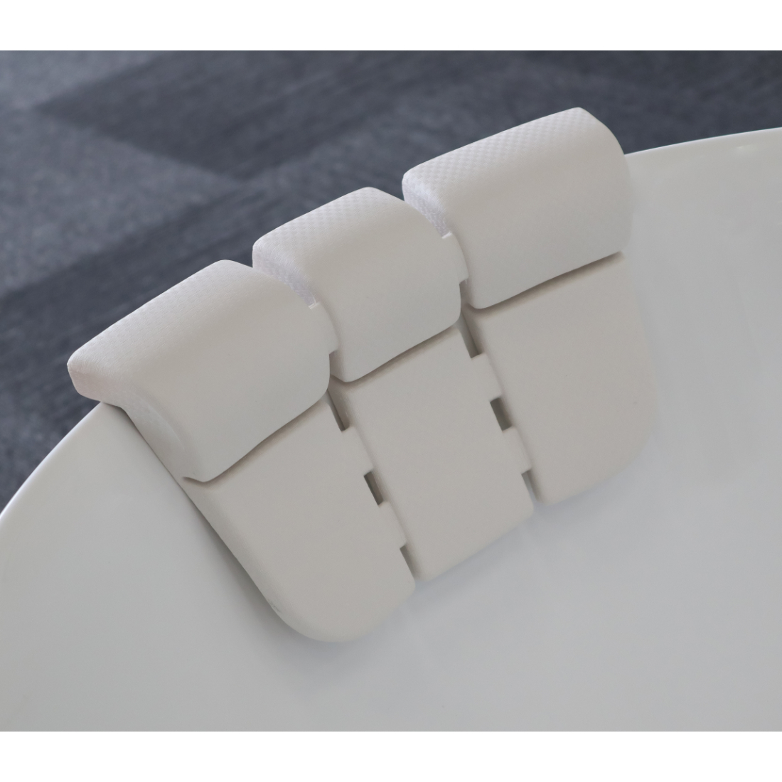 Edge Flexible EVA Bath Pillow with Suction Cups 300mm White BTHPILLOWWH | PlaceMakers NZ