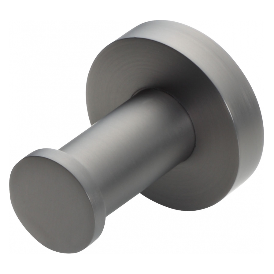 Aura Robe Hook 40 x 40mm Gunmetal AURHGM PlaceMakers NZ