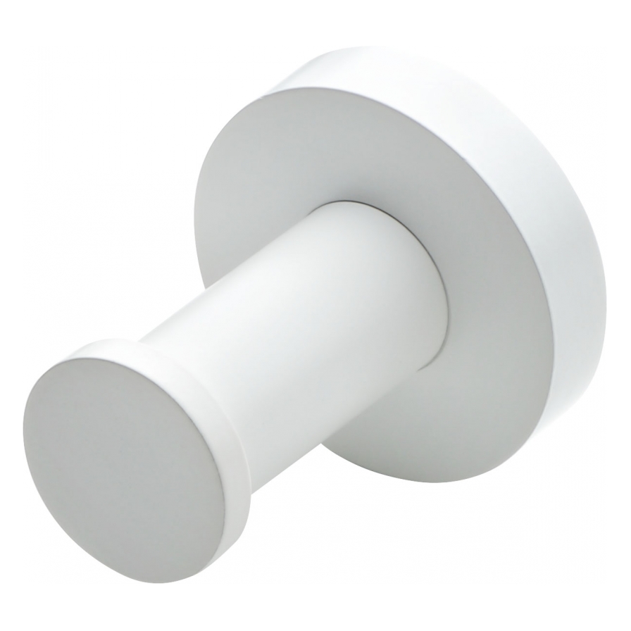 Aura Robe Hook 40 x 40mm White AURHMW PlaceMakers NZ