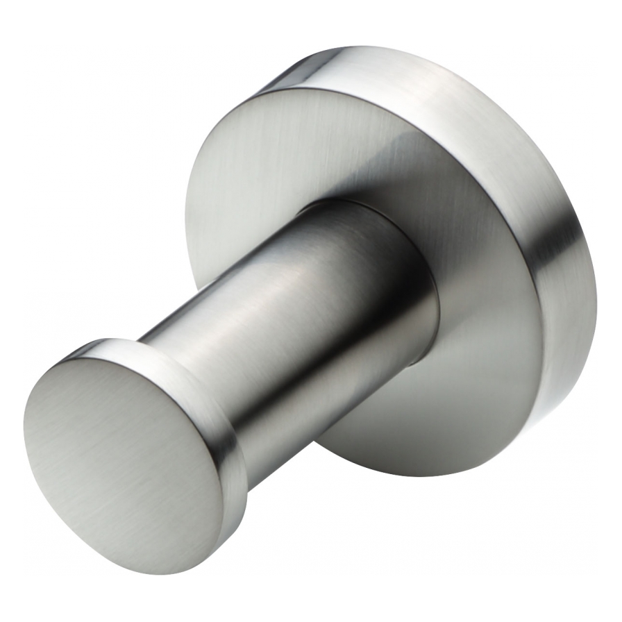 Aura Robe Hook 40 x 40mm Brushed Nickel AURHBN | PlaceMakers NZ