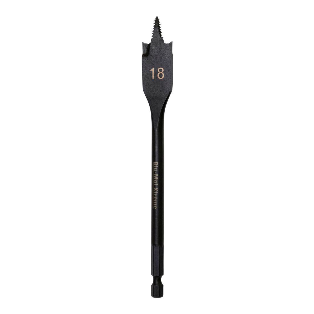Blu-Mol Threaded Spade Bit 18 X 150mm BLX23718-0324 Blu-Mol Threaded Spade Bit 18 X 150mm BLX23718-0324