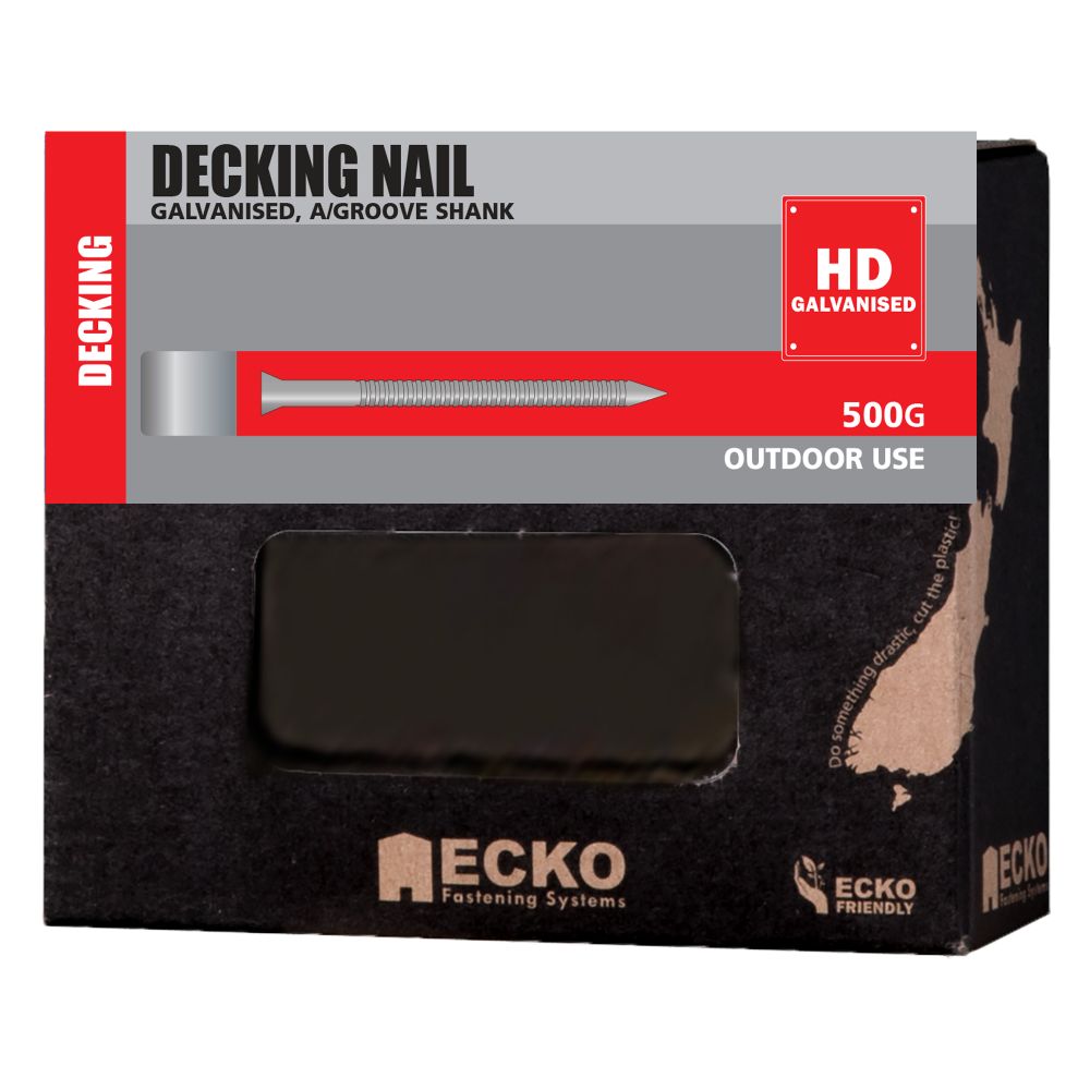 Decking Nail Galvanised Annular Grooved 75mm x 3.15mm 500g Decking Nail Galvanised Annular Grooved 75mm x 3.15mm 500g