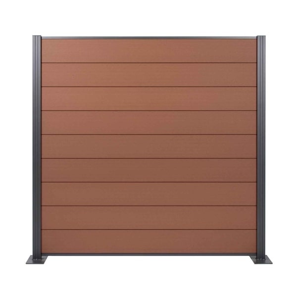 Composite Fence Panel Kit 1600 x 1875mm Mahogany Composite Fence Panel Kit 1600 x 1875mm Mahogany