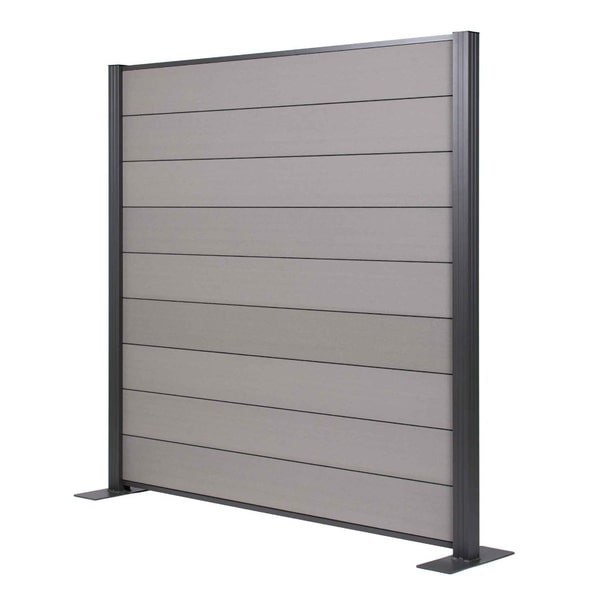 Composite Fence Panel Kit 1400 x 1875mm Grey Composite Fence Panel Kit 1400 x 1875mm Grey