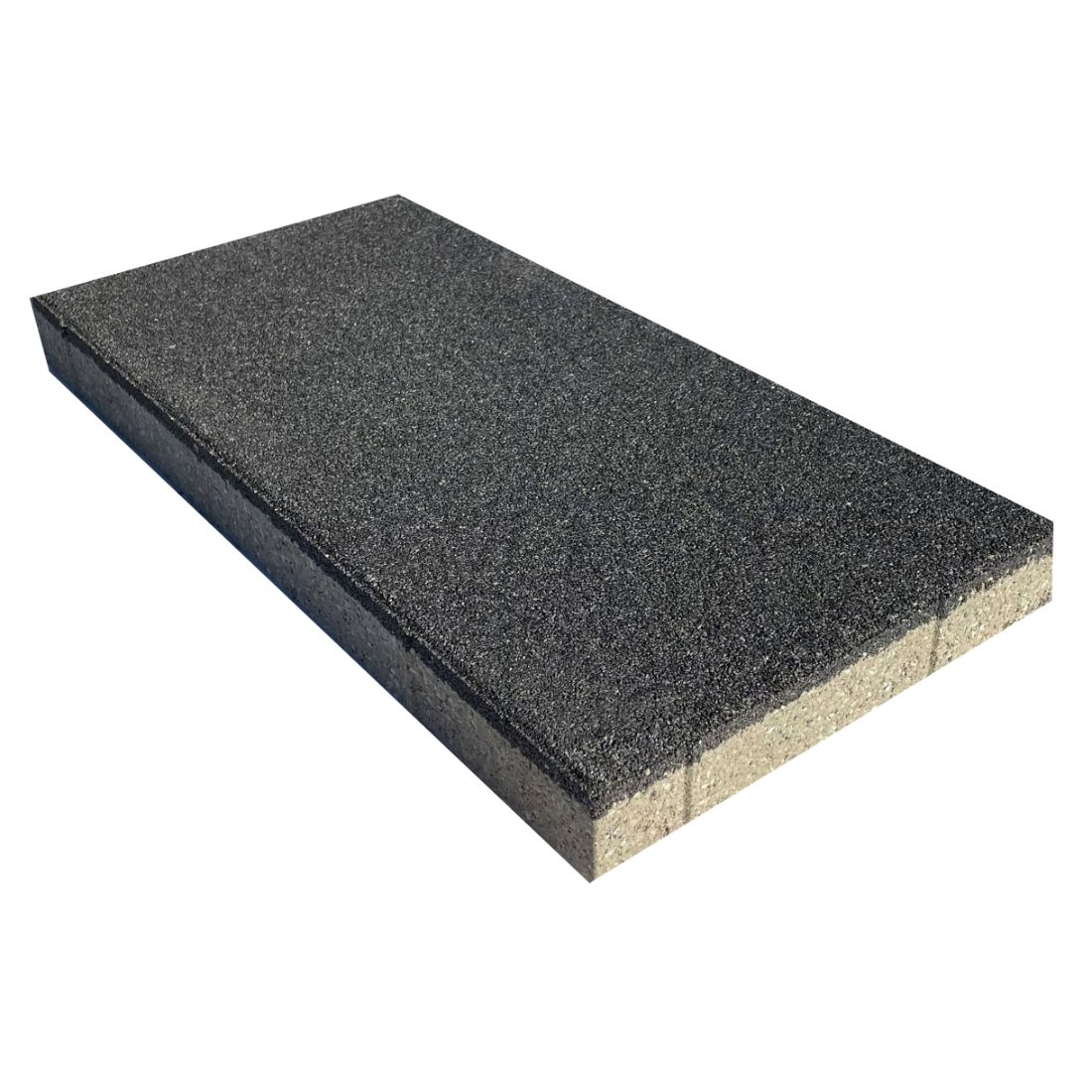 Permeable Paver Square Edge 600 x 300mm Black PlaceMakers NZ