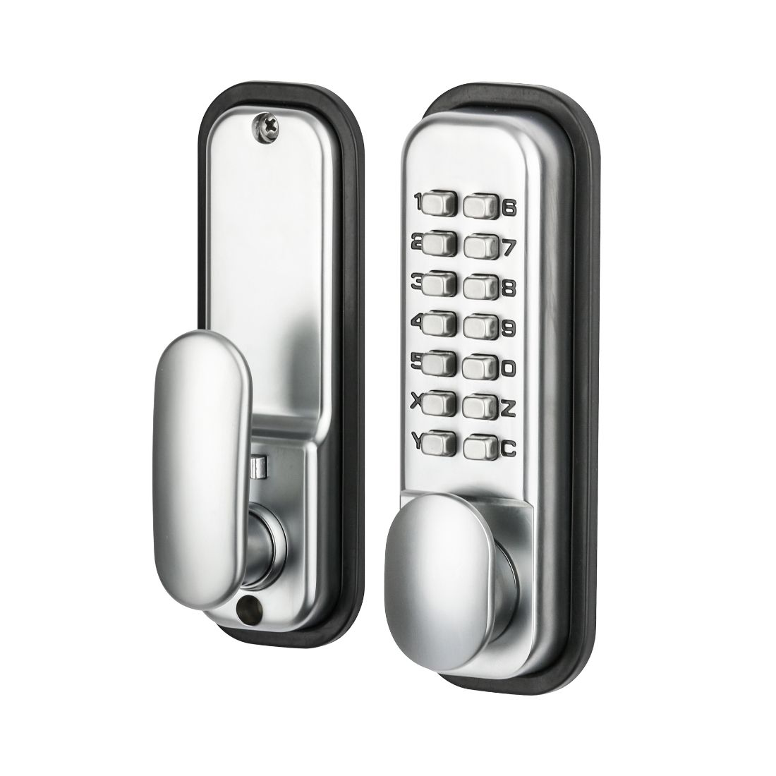 Mechanical Digital Lock Satin Chrome Plate S201.S Mechanical Digital Lock Satin Chrome Plate S201.S