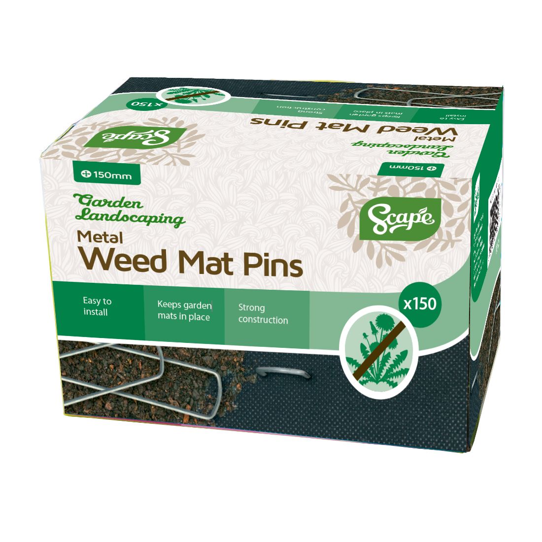 Weedmat Pins Metal 150mm long 150 Pack Weedmat Pins Metal 150mm long 150 Pack