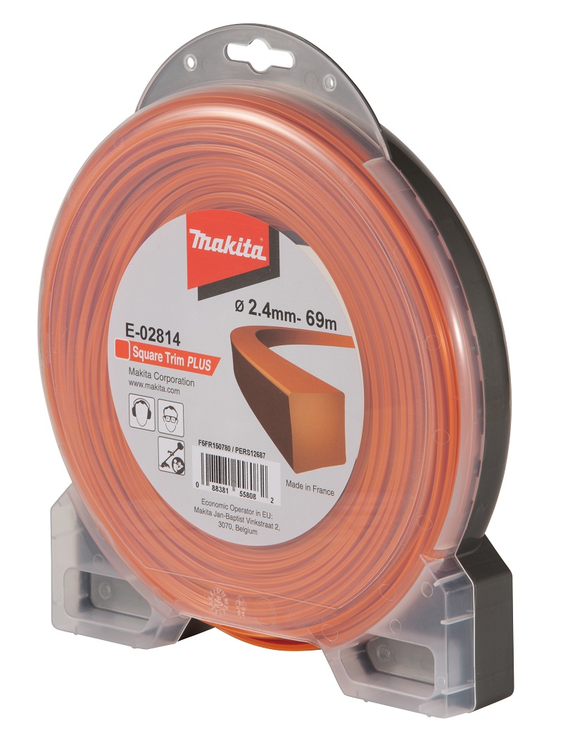 Nylon Trimmer Line Square 69m x 2.4mm E-02814 Nylon Trimmer Line Square 69m x 2.4mm E-02814