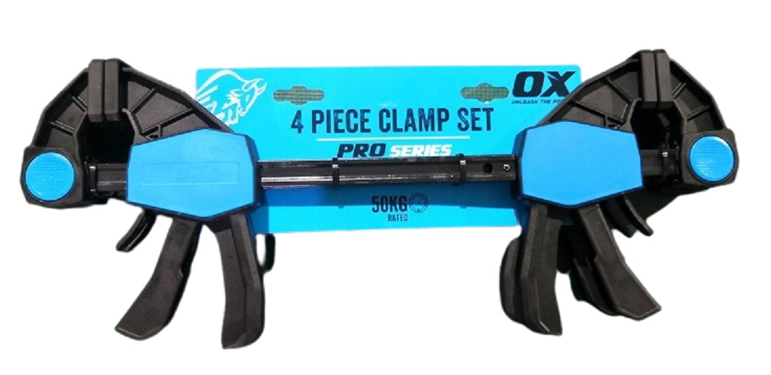 Pro Mini Bar Clamp 4 Piece Set OX-P203404 Pro Mini Bar Clamp 4 Piece Set OX-P203404