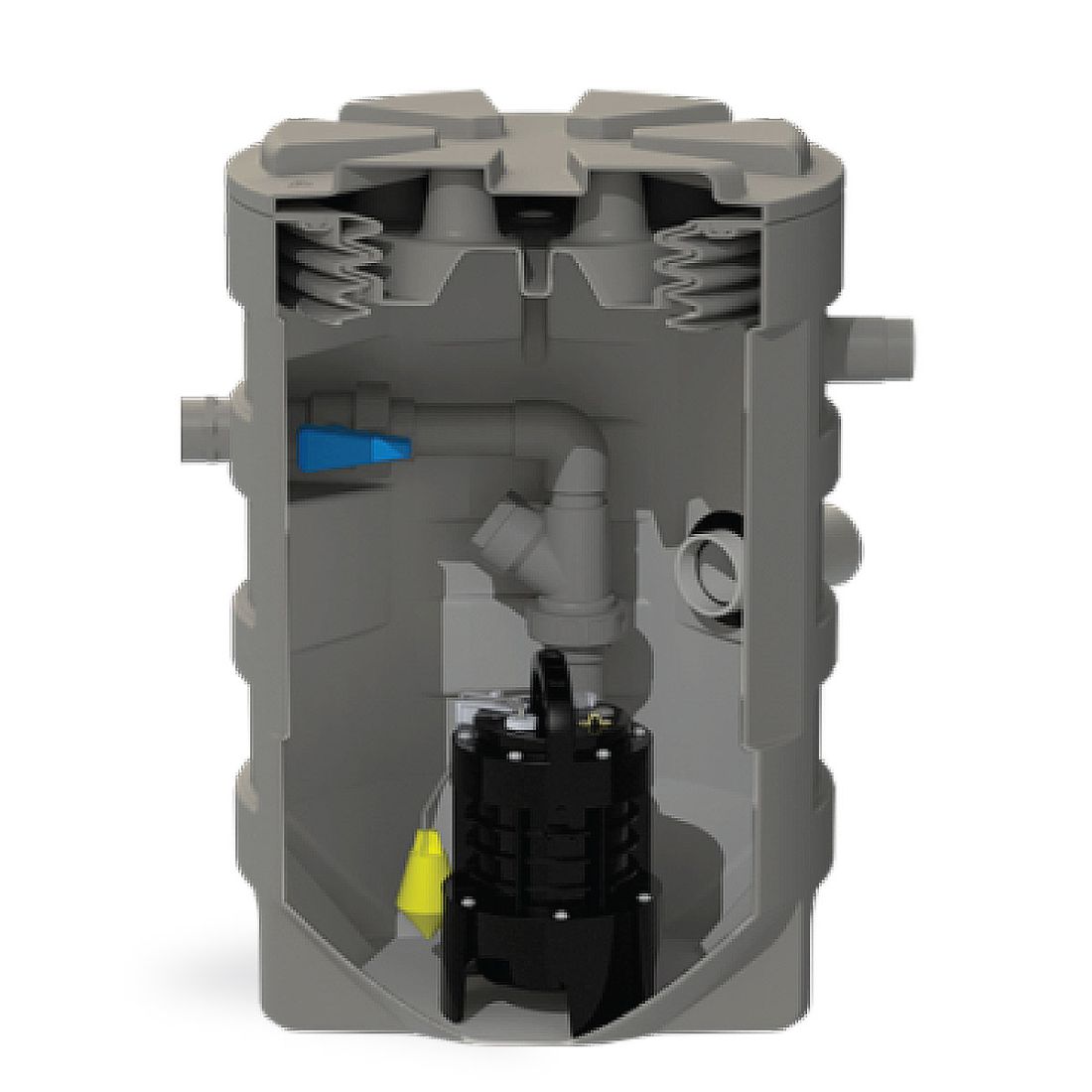 Sanifos 280 GR Inground Pump Station 280 Litre Storage Tank 6 Inlet Single Phase Pump Sanifos 280 GR Inground Pump Station 280 Litre Storage Tank 6 Inlet Single Phase Pump